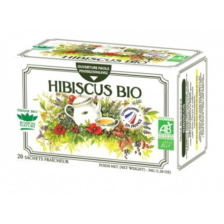 Tisane simple BIO Hibiscus 20 sachets Tisane simple BIO Hibiscus 20 sachets
