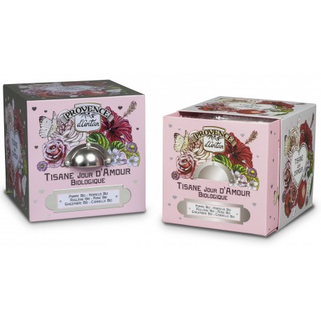 Coffret tisane Jour d'Amour bio 60 gr Coffret tisane Jour d'Amour bio 60 gr