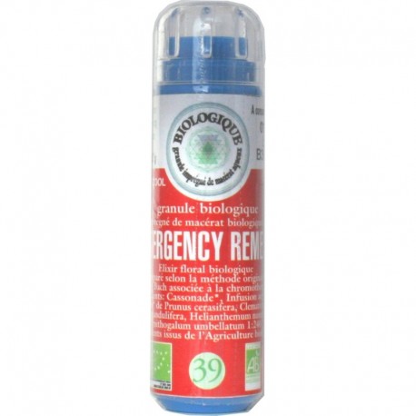 Fleurs Bach n° 39 granules EMERGENCY REM Fleurs Bach n° 39 granules EMERGENCY REM