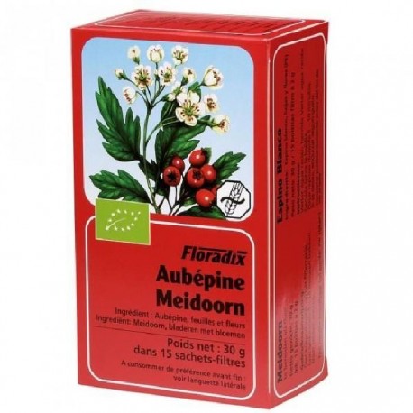 Tisane Aubépine bio 15 sachets Tisane Aubépine bio 15 sachets
