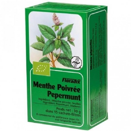 Tisane Bio menthe poivrée - 15 sachets Tisane Bio menthe poivrée - 15 sachets