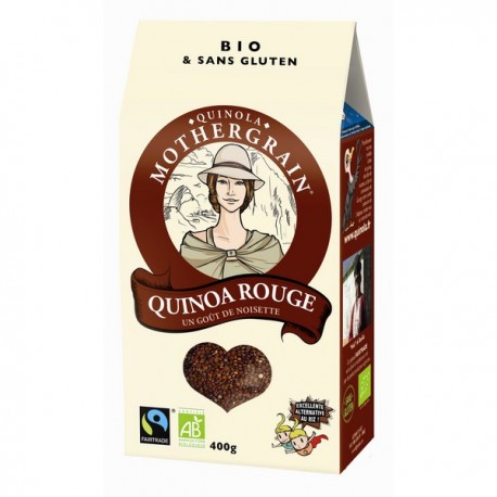 Quinoa grain rouge bio 400 gr Quinoa grain rouge bio 400 gr