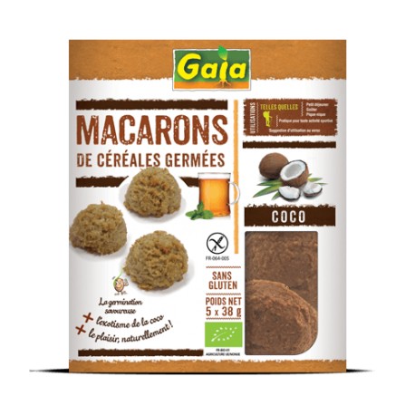 Macarons sans gluten coco x 5 Macarons sans gluten coco x 5