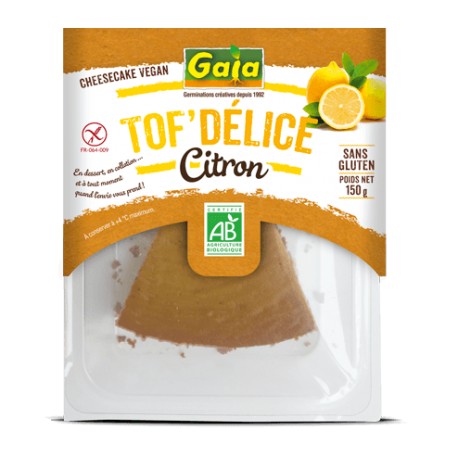 TOF'DELICE GAIA Citron 150 gr TOF'DELICE GAIA Citron 150 gr