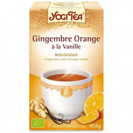 Yogi tea Gingembre Orange vani17 sachets Yogi tea Gingembre Orange vani17 sachets