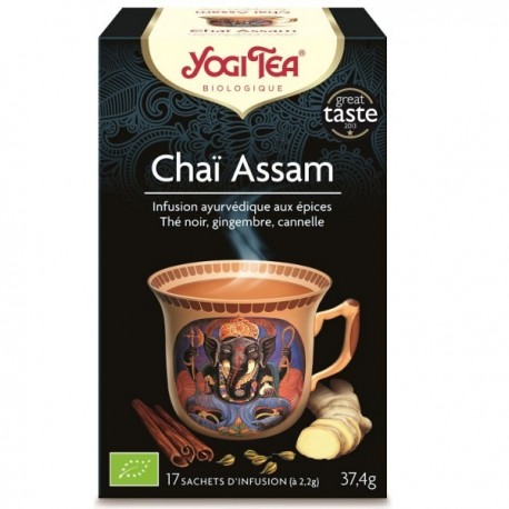 YOGI TEA Chaï Assam bio 17 infusettes YOGI TEA Chaï Assam bio 17 infusettes