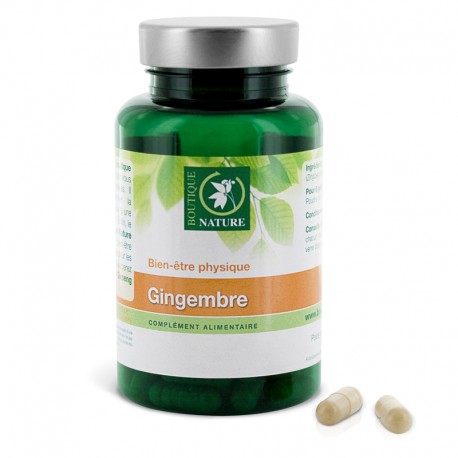 Poudre de gingembre 90 gélules végétales Poudre de gingembre 90 gélules végétales