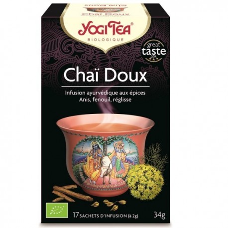 YOGI TEA chaï doux 17 sachets YOGI TEA chaï doux 17 sachets