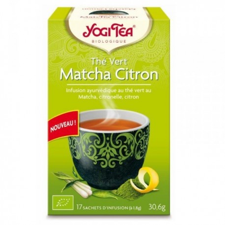 YOGI TEA Thé vert Matcha citr 17 sachets YOGI TEA Thé vert Matcha citr 17 sachets