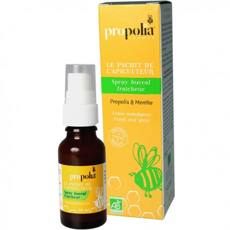 Spray buccal propolis menthe 20 ml bio Spray buccal propolis menthe 20 ml bio
