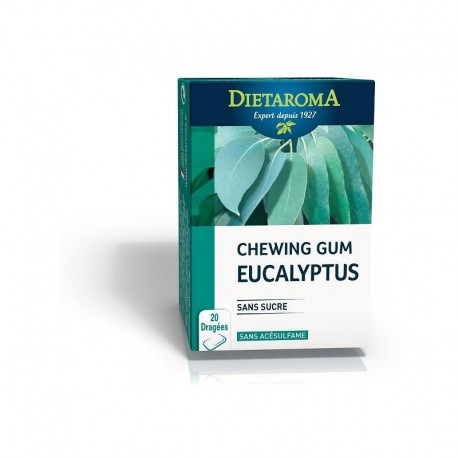 Schewing gum eucalyptus 20 dragées Schewing gum eucalyptus 20 dragées