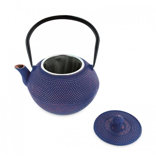 THEIERE SONG FONTE BLEU+FILTRE INOX 1,2L