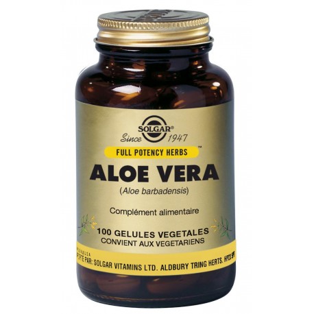 SOLGAR ALOE VERA 100 GELULES VEGETALES SOLGAR ALOE VERA 100 GELULES VEGETALES