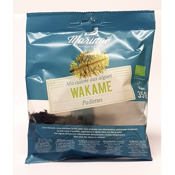 ALGUE WAKAME paillettes MANCHE 50g ALGUE WAKAME paillettes MANCHE 50g