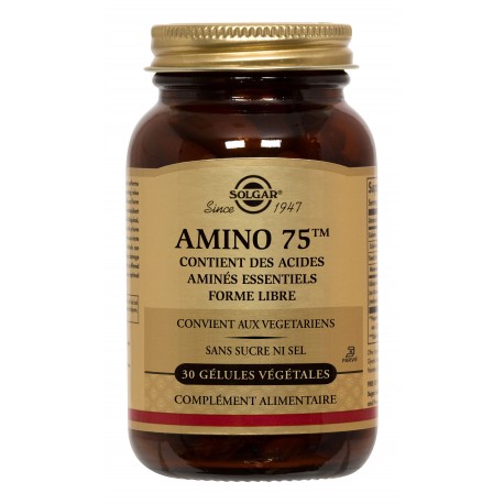 SOLGAR AMINO 75 30 GELULES VEGETALES SOLGAR AMINO 75 30 GELULES VEGETALES