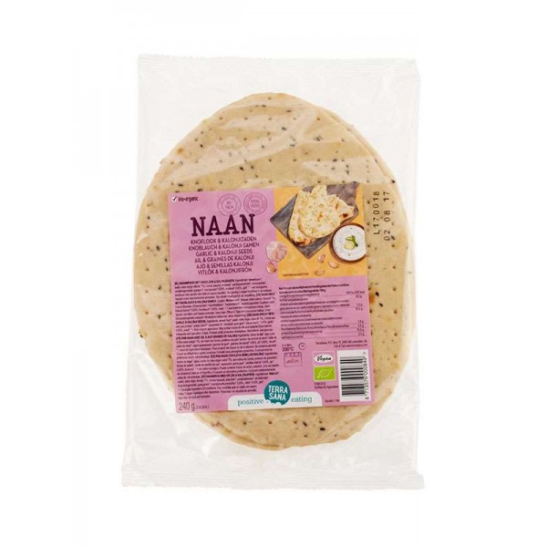 PAIN NAAN AIL/GRAINES KALONJI VEGAN 240g PAIN NAAN AIL/GRAINES KALONJI VEGAN 240g