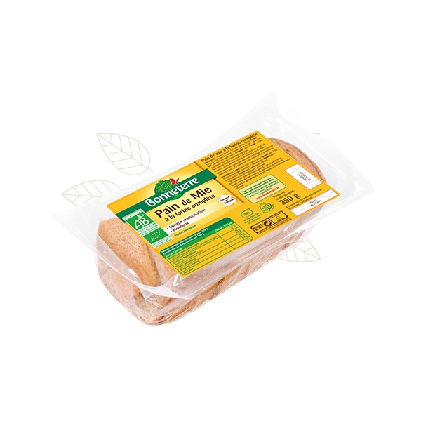 PAIN de MIE COMPLET (long conserv) 350g PAIN de MIE COMPLET (long conserv) 350g