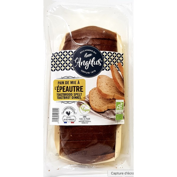 PAIN de MIE EPEAUTRE TRANCHE 350g PAIN de MIE EPEAUTRE TRANCHE 350g