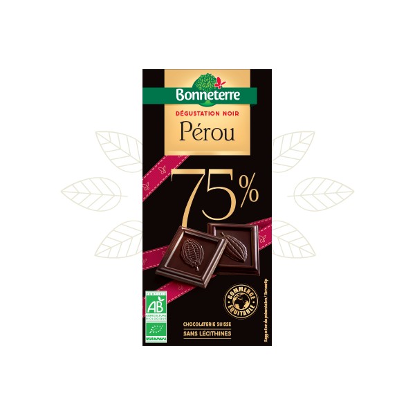CHOCOLAT NOIR SELECTION PEROU 75% CHOCOLAT NOIR SELECTION PEROU 75%