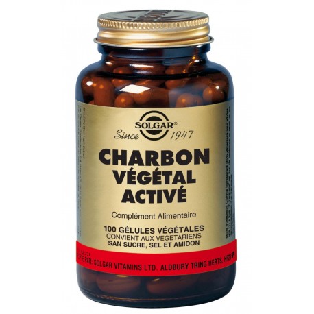 SOLGAR CHARBON VEGETAL ACTIVE 100 GELULES VEGETALES SOLGAR CHARBON VEGETAL ACTIVE 100 GELULES VEGETALES