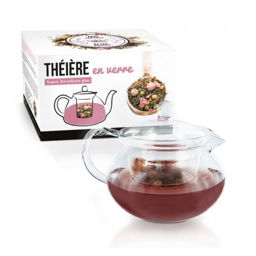 THEIERE VERRE + FILTRE VERRE  0.68 l