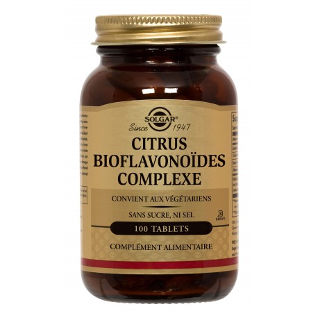 SOLGAR CITRUS BIOFLAVONOIDES COMPLEXE 100 TABLETS SOLGAR CITRUS BIOFLAVONOIDES COMPLEXE 100 TABLETS