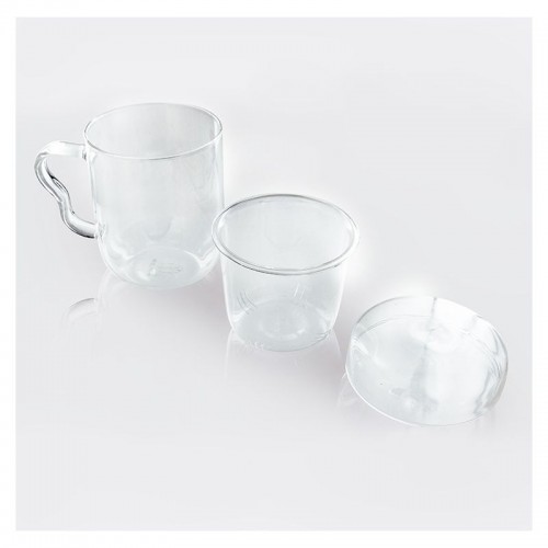MUG VERRE + FILTRE VERRE  0.30 l