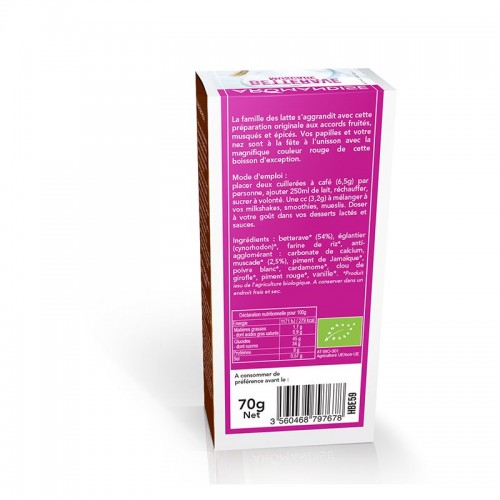 LATTE BETTERAVE MUSCADE   poudre 70g