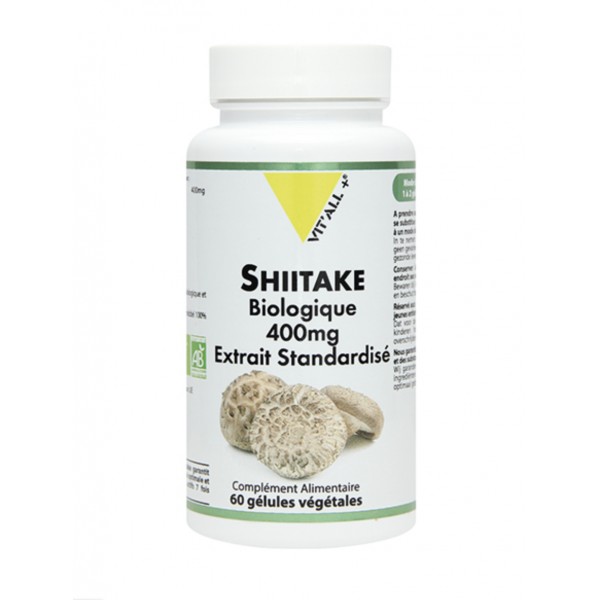 VIT'ALL+ SHIITAKE 400 MG 60 GELULES VEGETALES VIT'ALL+ SHIITAKE 400 MG 60 GELULES VEGETALES