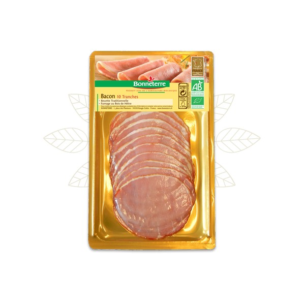 BACON 10 TRANCHES 100g BACON 10 TRANCHES 100g