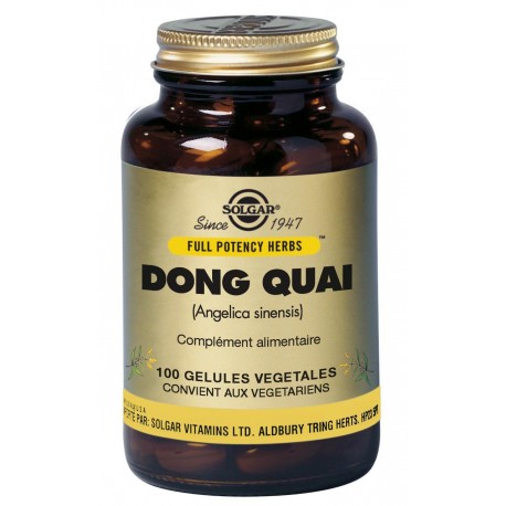 SOLGAR DONG QUAI 100 GELULES VEGETALES SOLGAR DONG QUAI 100 GELULES VEGETALES