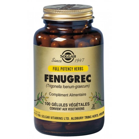 SOLGAR FENUGREC 100 GELULES VEGETALES SOLGAR FENUGREC 100 GELULES VEGETALES