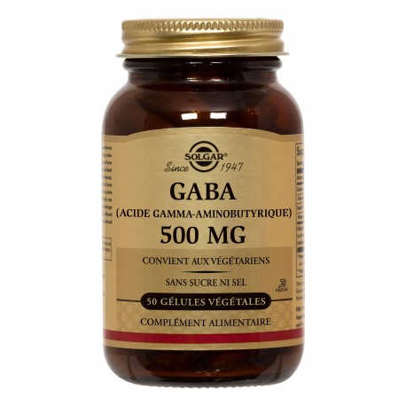 SOLGAR GABA 500 MG 50 GELULES VEGETALES SOLGAR GABA 500 MG 50 GELULES VEGETALES