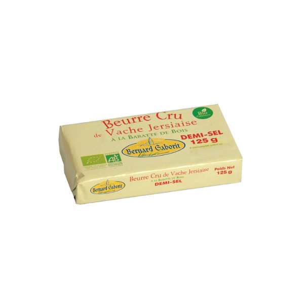 BEURRE CRU 1/2 SEL VACHE 125g BEURRE CRU 1/2 SEL VACHE 125g