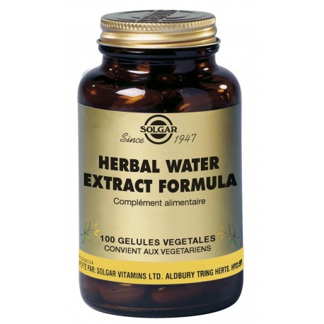 SOLGAR HERBAL WATER FORMULA 100 GELULES VEGETALES SOLGAR HERBAL WATER FORMULA 100 GELULES VEGETALES