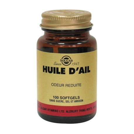 SOLGAR HUILE D'AIL 100 SOFTGELS SOLGAR HUILE D'AIL 100 SOFTGELS