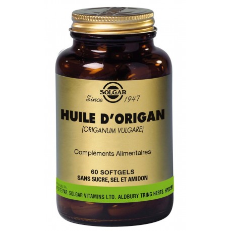 SOLGAR HUILE D'ORIGAN 60 SOFTGELS SOLGAR HUILE D'ORIGAN 60 SOFTGELS