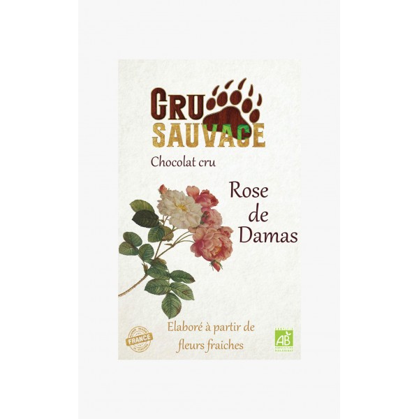 CHOCOLAT CRU ROSE DE DAMAS 50g CHOCOLAT CRU ROSE DE DAMAS 50g