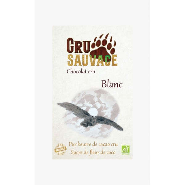 CHOCOLAT CRU BLANC 50g CHOCOLAT CRU BLANC 50g