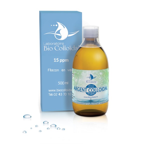 ARGENT COLLOÏDAL 15ppm flacon 500ml ARGENT COLLOÏDAL 15ppm flacon 500ml