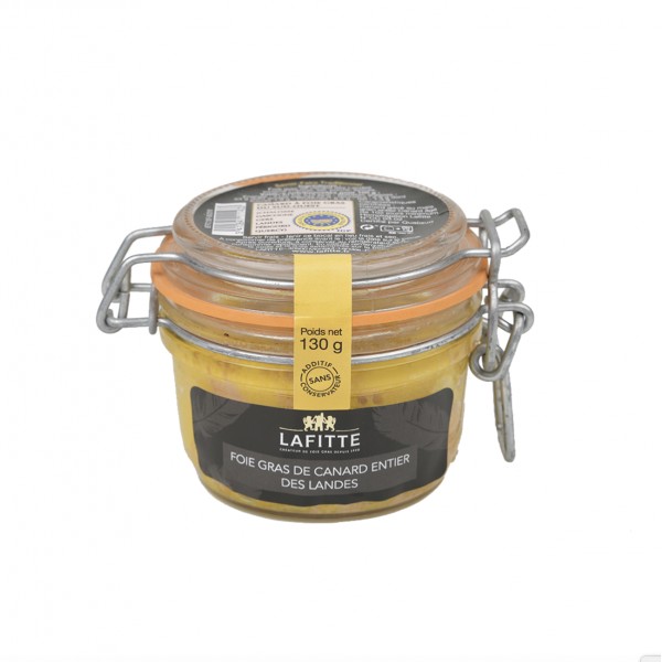 FOIE GRAS CANARD ENTIER 10%TRUFFE 130g FOIE GRAS CANARD ENTIER 10%TRUFFE 130g