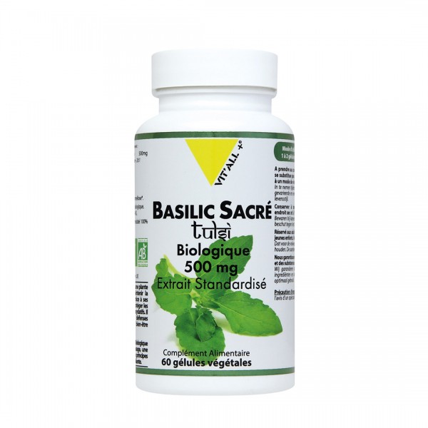 VIT'ALL+ BASILIC SACRE TULSI 500 MG 60 GELULES VEGETALES VIT'ALL+ BASILIC SACRE TULSI 500 MG 60 GELULES VEGETALES