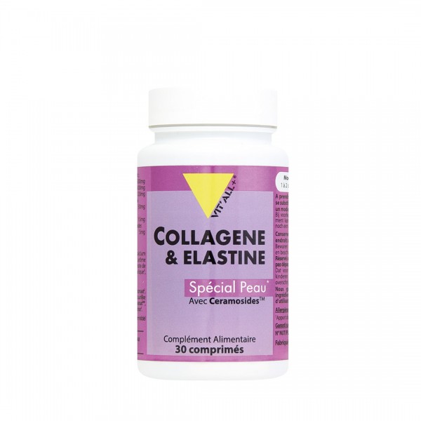 VIT'ALL+ COLLAGENE ET ELASTINE SPECIAL PEAU 30 COMPRIMES VIT'ALL+ COLLAGENE ET ELASTINE SPECIAL PEAU 30 COMPRIMES