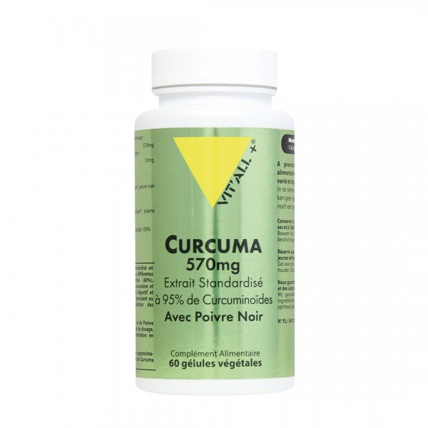 VIT'ALL+ CURCUMA 570 MG 60 GELULES VEGETALES VIT'ALL+ CURCUMA 570 MG 60 GELULES VEGETALES