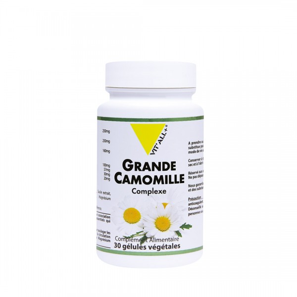 VIT'ALL+ GRANDE CAMOMILLE COMPLEXE 30 GELULES VEGETALES VIT'ALL+ GRANDE CAMOMILLE COMPLEXE 30 GELULES VEGETALES