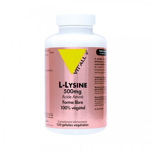 VIT'ALL+ L-LYSINE 500 MG 120 GELULES VEGETALES VIT'ALL+ L-LYSINE 500 MG 120 GELULES VEGETALES