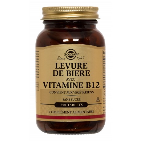SOLGAR LEVURE DE BIERE AVEC VITAMIE B12 250 COMPRIMES SOLGAR LEVURE DE BIERE AVEC VITAMIE B12 250 COMPRIMES