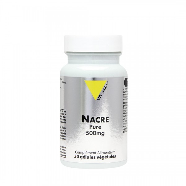 VIT'ALL+ NACRE PURE 500 MG 30 GELULES VEGETALES VIT'ALL+ NACRE PURE 500 MG 30 GELULES VEGETALES