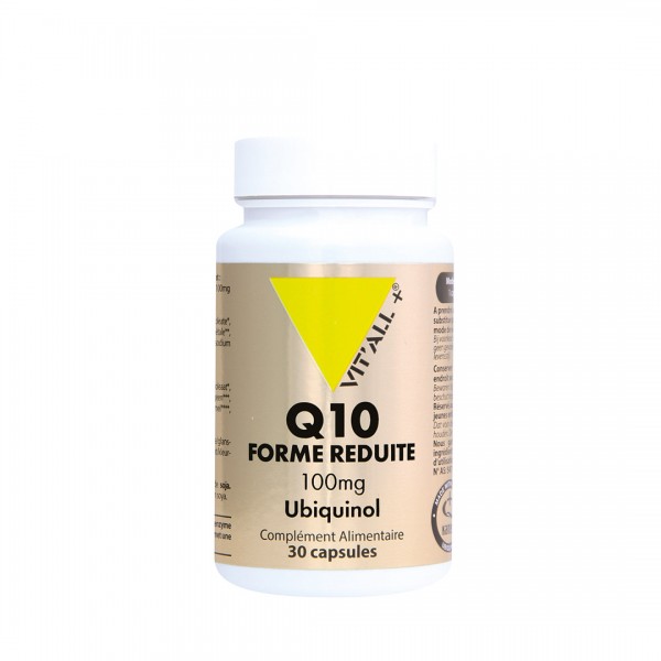 VIT'ALL+ Q10 FORME REDUITE 100 MG 30 CAPSULES VIT'ALL+ Q10 FORME REDUITE 100 MG 30 CAPSULES