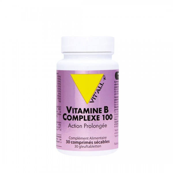 VIT'ALL+ VITAMINE B COMPLEXE 100 60 COMPRIMES SECABLES VIT'ALL+ VITAMINE B COMPLEXE 100 60 COMPRIMES SECABLES
